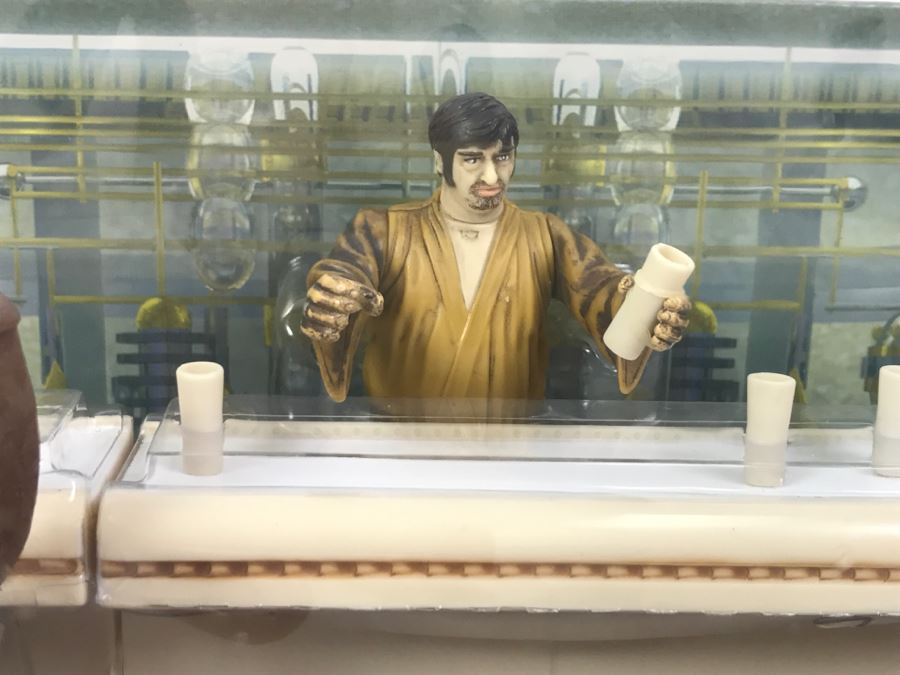 STAR WARS Mos Eisley Cantina Scene 1 Dr Evazan, Wuher, Kitik Keed’kak Hasbro 2004 34516 New In Box [Photo 4]