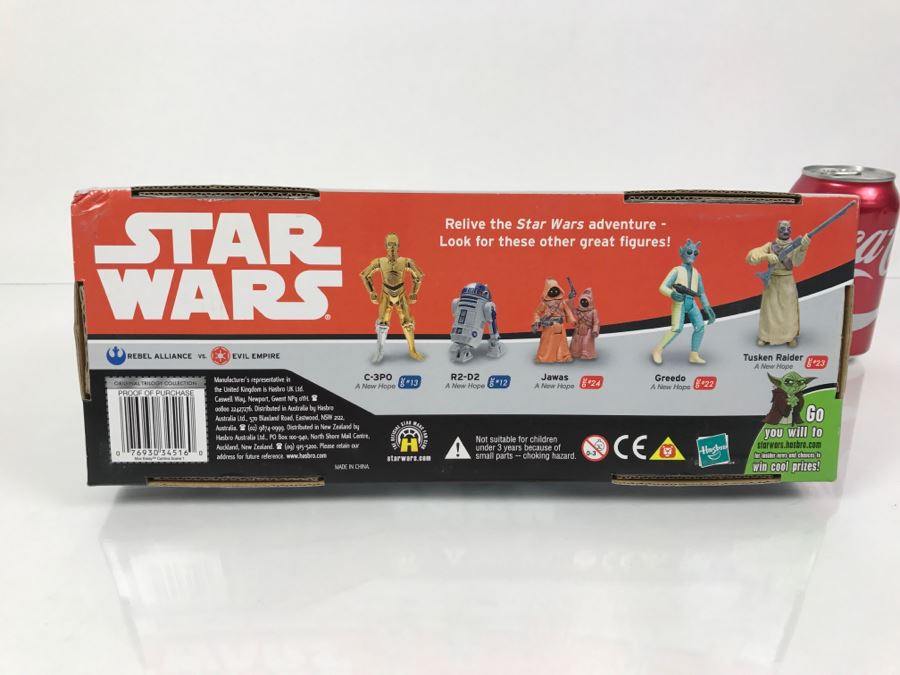 STAR WARS Mos Eisley Cantina Scene 1 Dr Evazan, Wuher, Kitik Keed’kak Hasbro 2004 34516 New In Box [Photo 13]