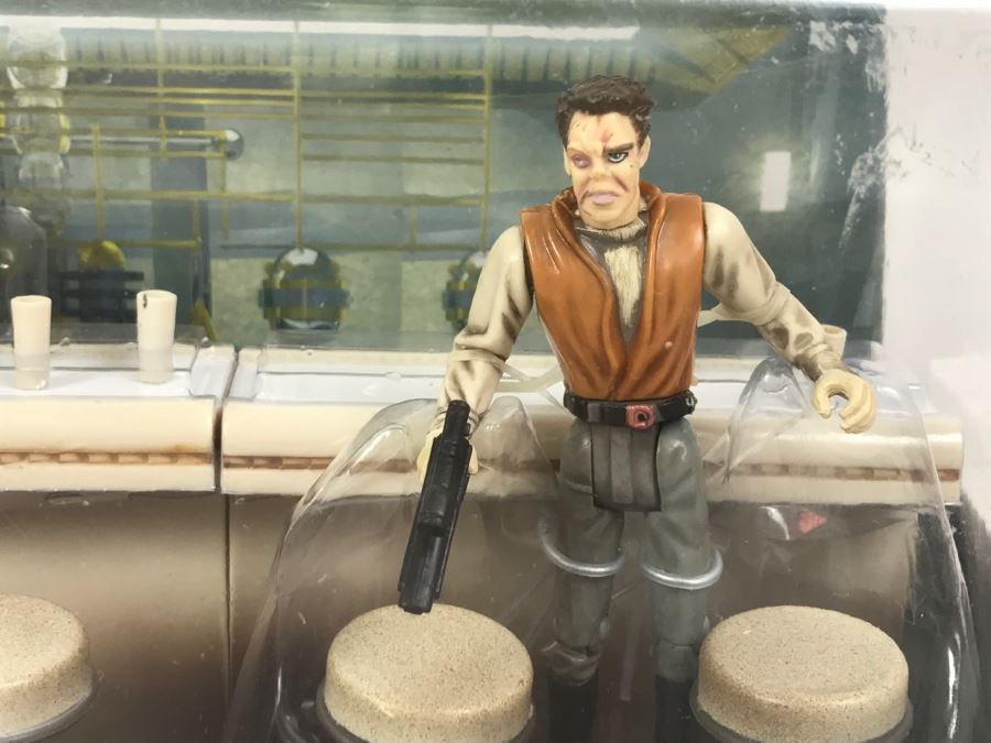STAR WARS Mos Eisley Cantina Scene 1 Dr Evazan, Wuher, Kitik Keed’kak Hasbro 2004 34516 New In Box [Photo 5]