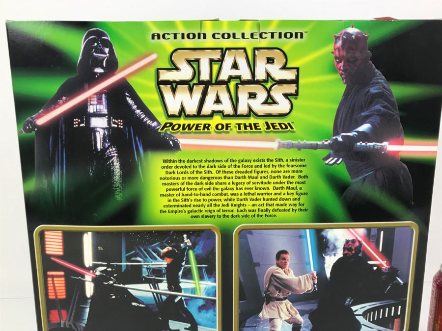 STAR WARS Power Of The Jedi Sith Lords Darth Vader Darth Maul Hasbro 2000 32438 New In Box [Photo 17]