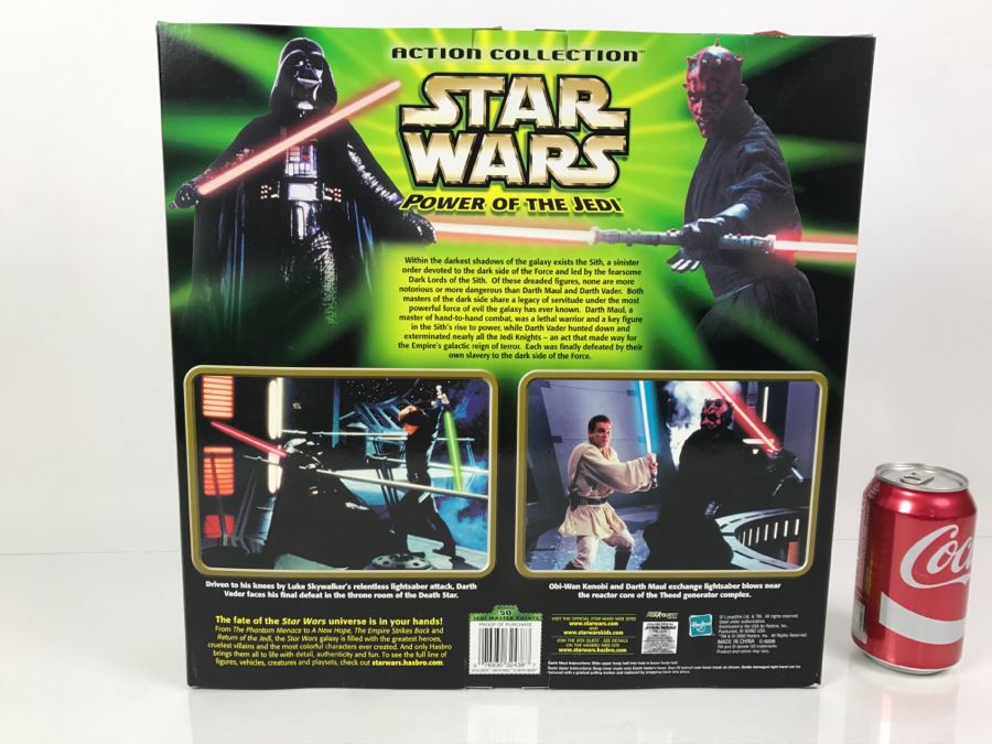 STAR WARS Power Of The Jedi Sith Lords Darth Vader Darth Maul Hasbro 2000 32438 New In Box [Photo 16]