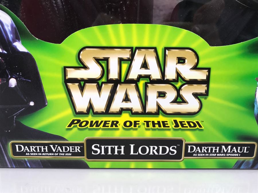 STAR WARS Power Of The Jedi Sith Lords Darth Vader Darth Maul Hasbro 2000 32438 New In Box [Photo 6]