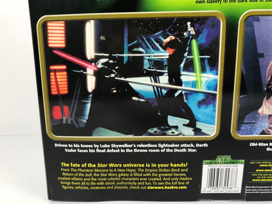 STAR WARS Power Of The Jedi Sith Lords Darth Vader Darth Maul Hasbro 2000 32438 New In Box [Photo 18]