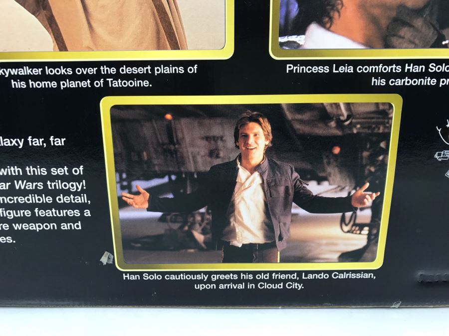 STAR WARS Action Collection Rebel Alliance Luke Skywalker, Princess Leia, Han Solo Kenner Collection Hasbro 1998 57101 New In Box [Photo 22]