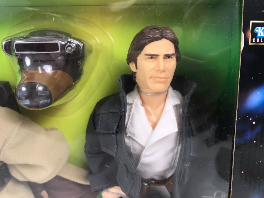 STAR WARS Action Collection Rebel Alliance Luke Skywalker, Princess Leia, Han Solo Kenner Collection Hasbro 1998 57101 New In Box [Photo 10]