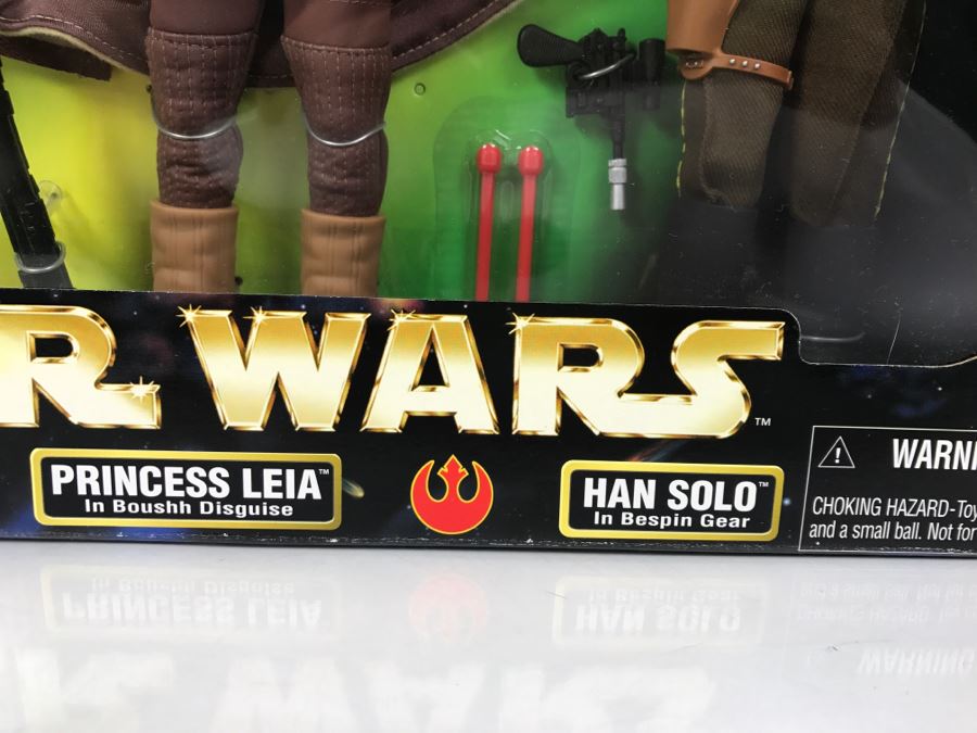 STAR WARS Action Collection Rebel Alliance Luke Skywalker, Princess Leia, Han Solo Kenner Collection Hasbro 1998 57101 New In Box [Photo 7]