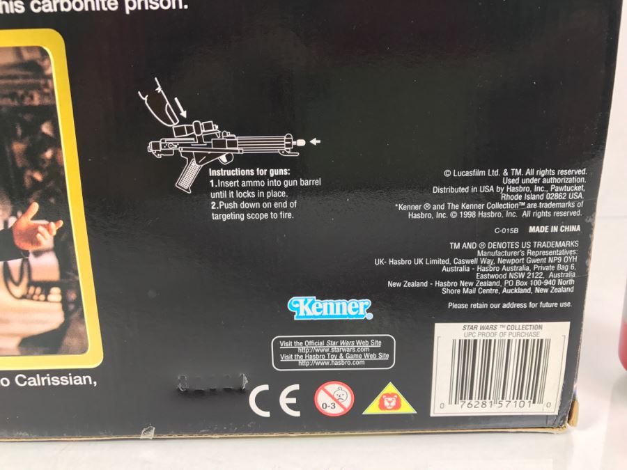 STAR WARS Action Collection Rebel Alliance Luke Skywalker, Princess Leia, Han Solo Kenner Collection Hasbro 1998 57101 New In Box [Photo 23]