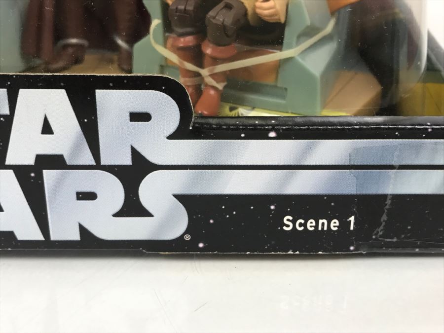 STAR WARS Jedi High Council Qui-Gon Jinn, Ki-Adi Mundi, Yoda Scene 1 Hasbro 2004 32153 New In Box [Photo 4]