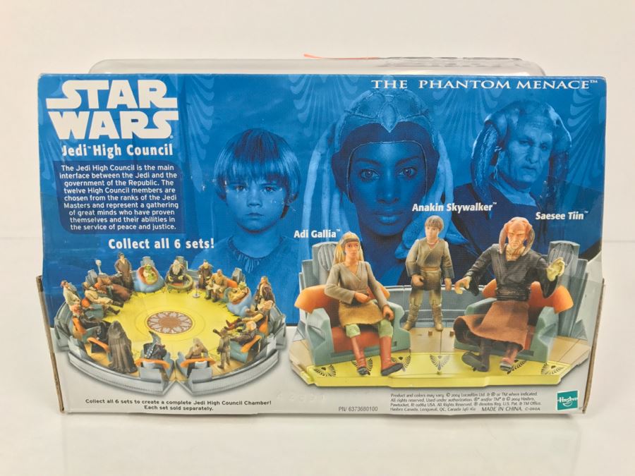 STAR WARS Jedi High Council Anakin Skywalker, Saesee Tiin, Adi Gallia Scene 3 Hasbro 2004 32162 New In Box [Photo 11]