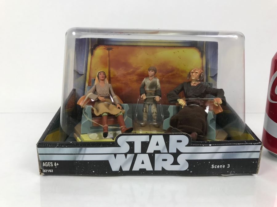 STAR WARS Jedi High Council Anakin Skywalker, Saesee Tiin, Adi Gallia Scene 3 Hasbro 2004 32162 New In Box [Photo 1]