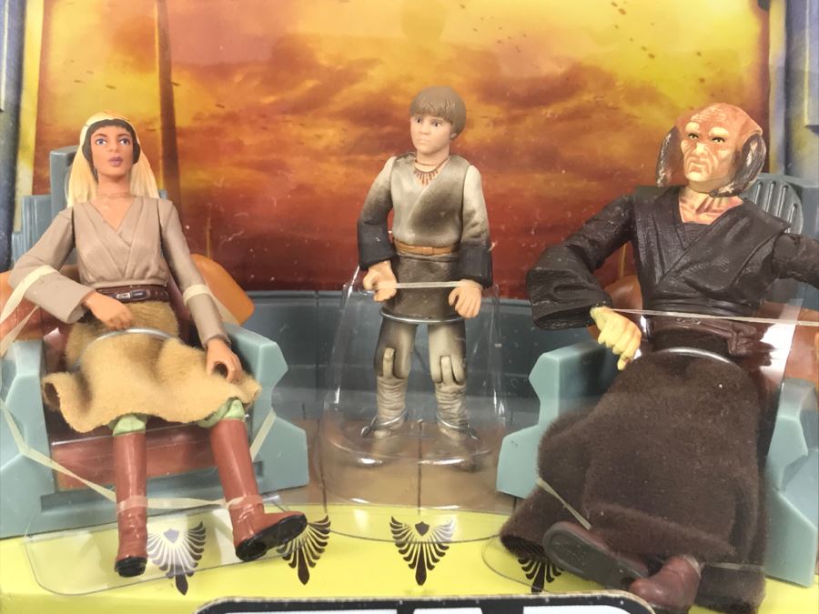 STAR WARS Jedi High Council Anakin Skywalker, Saesee Tiin, Adi Gallia Scene 3 Hasbro 2004 32162 New In Box [Photo 5]
