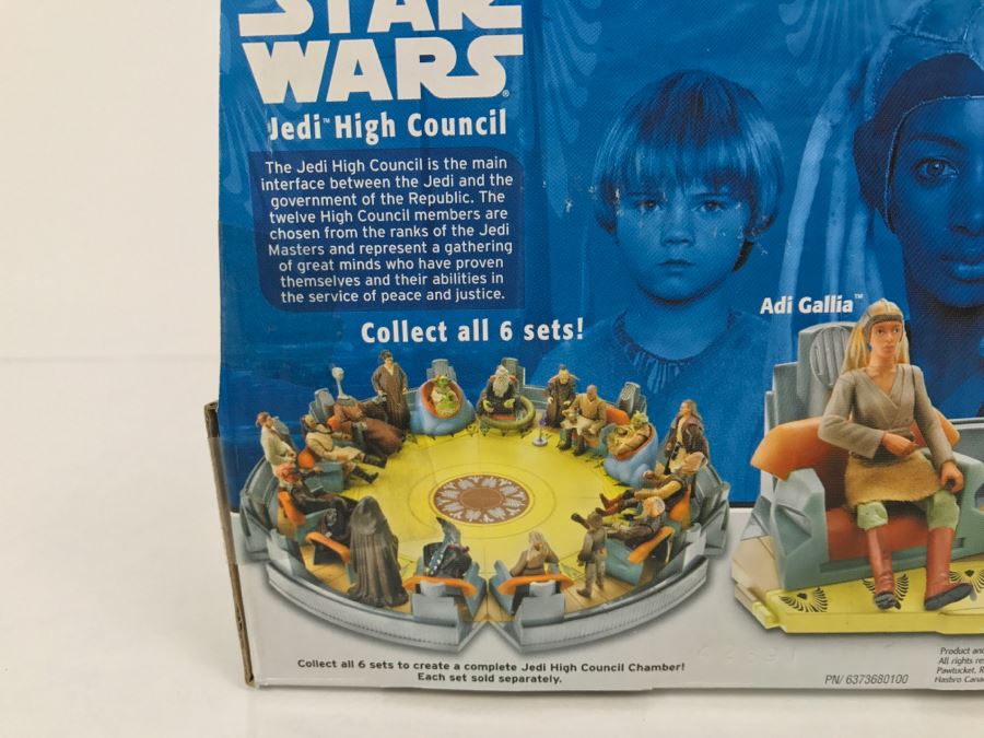 STAR WARS Jedi High Council Anakin Skywalker, Saesee Tiin, Adi Gallia Scene 3 Hasbro 2004 32162 New In Box [Photo 12]
