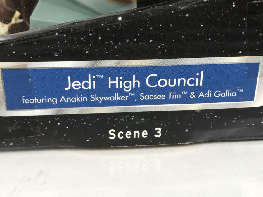 STAR WARS Jedi High Council Anakin Skywalker, Saesee Tiin, Adi Gallia Scene 3 Hasbro 2004 32162 New In Box [Photo 10]