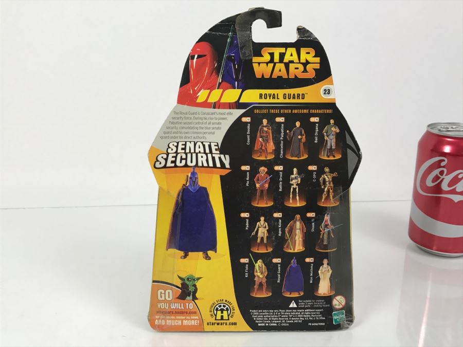 STAR WARS Revenge Of The Sith Senate Security Royal Guard Red 23 Collection 2 Hasbro 2005 85295/85174  New On Card [Photo 10]