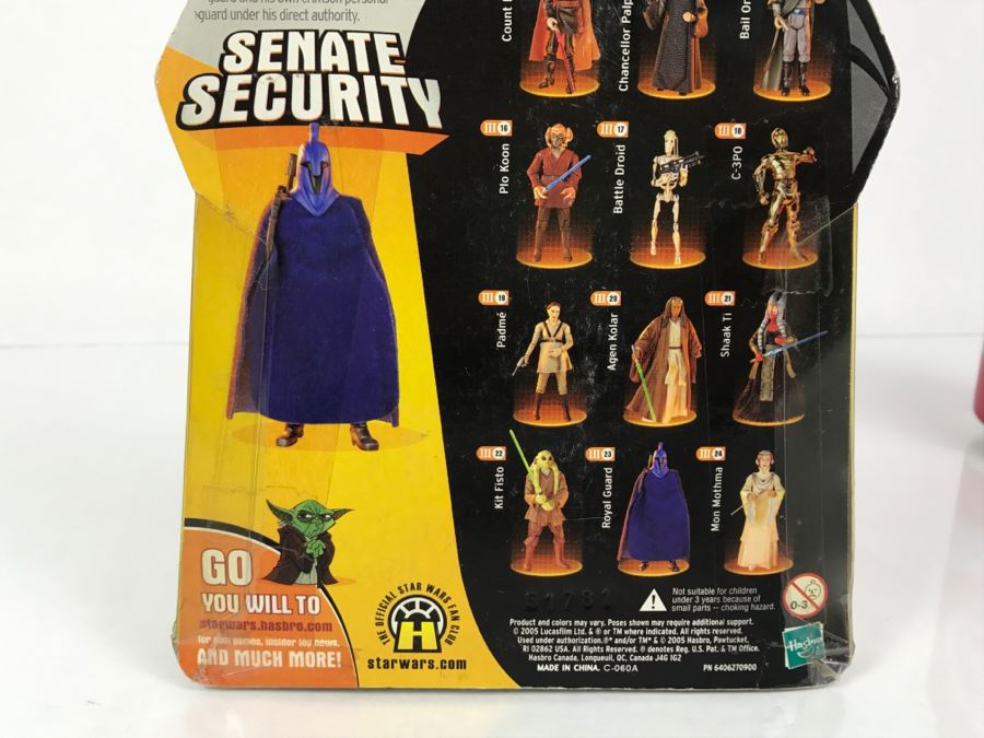 STAR WARS Revenge Of The Sith Senate Security Royal Guard Red 23 Collection 2 Hasbro 2005 85295/85174  New On Card [Photo 12]