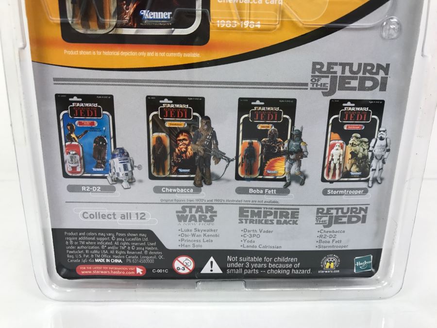 STAR WARS The Original Trilogy Collection Return Of The Jedi Chewbacca Hasbro 2004 85269 New On Card [Photo 11]