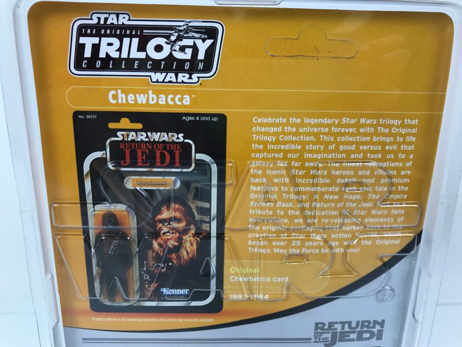 STAR WARS The Original Trilogy Collection Return Of The Jedi Chewbacca Hasbro 2004 85269 New On Card [Photo 10]
