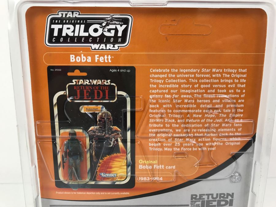 STAR WARS The Original Trilogy Collection Return Of The Jedi Boba Fett Hasbro 2004 85271 New On Card [Photo 9]