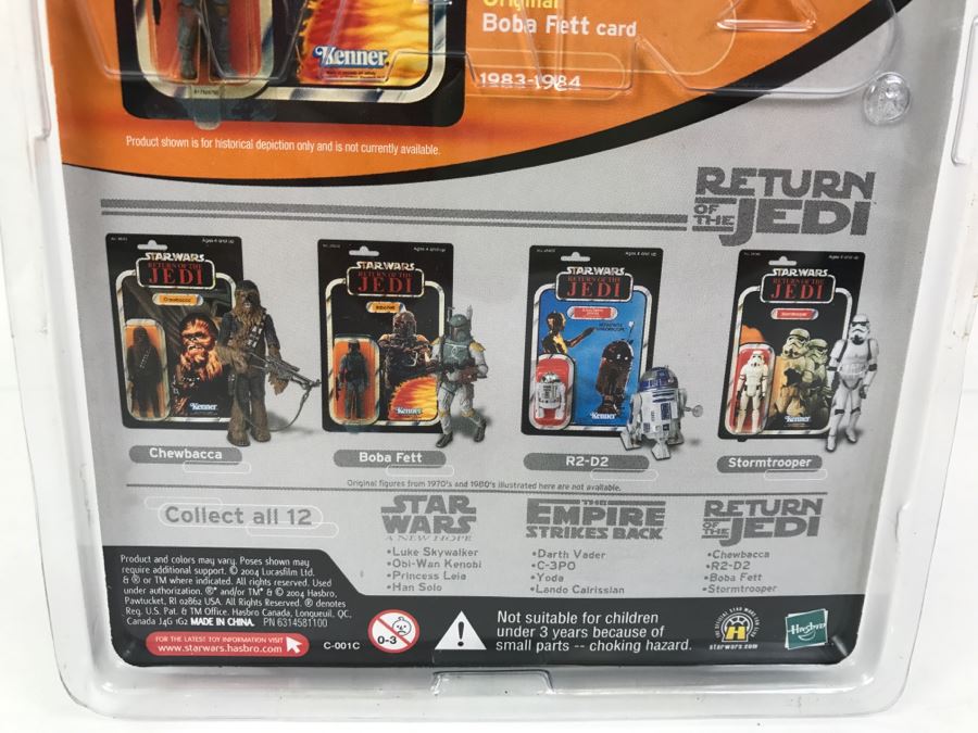 STAR WARS The Original Trilogy Collection Return Of The Jedi Boba Fett Hasbro 2004 85271 New On Card [Photo 10]