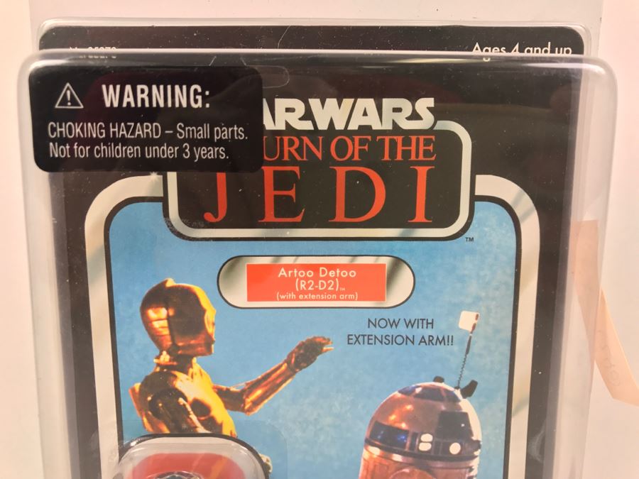STAR WARS The Original Trilogy Collection Return Of The Jedi R2-D2 Artoo Detoo With Extension Arm Hasbro 2004 85270 New On Card [Photo 2]