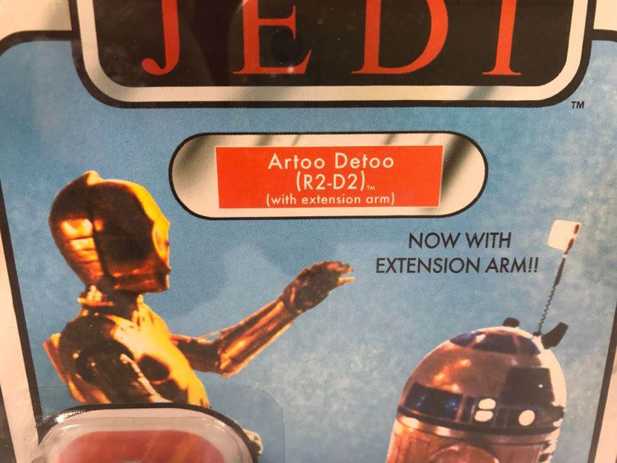 STAR WARS The Original Trilogy Collection Return Of The Jedi R2-D2 Artoo Detoo With Extension Arm Hasbro 2004 85270 New On Card [Photo 5]