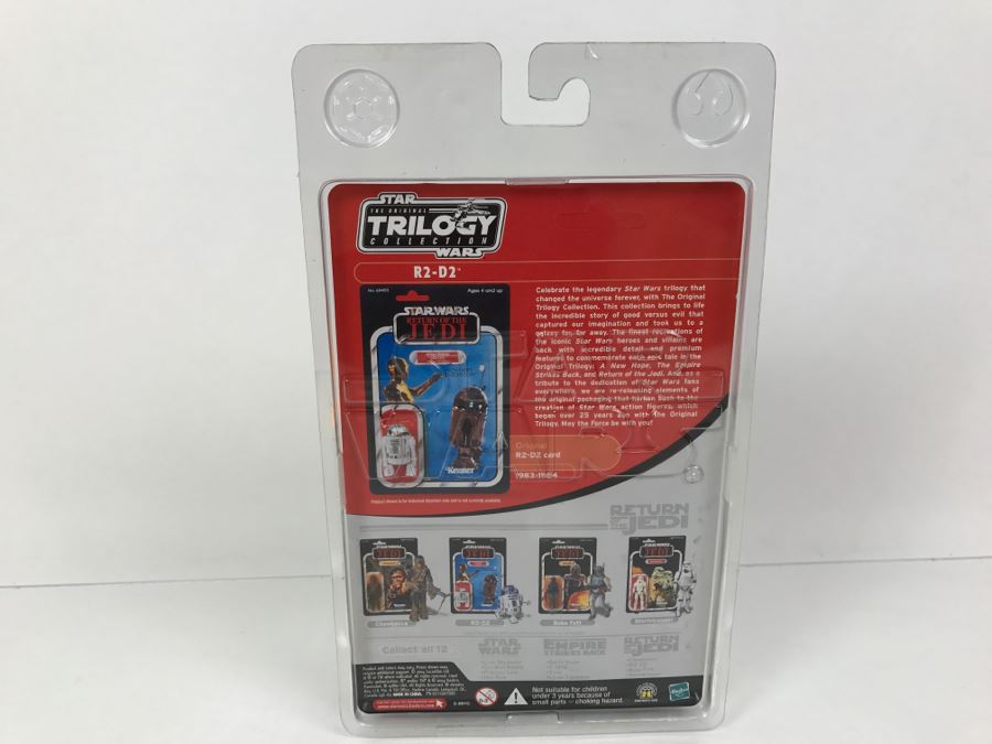 STAR WARS The Original Trilogy Collection Return Of The Jedi R2-D2 Artoo Detoo With Extension Arm Hasbro 2004 85270 New On Card [Photo 8]