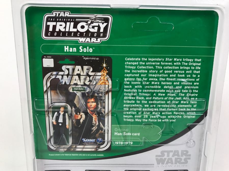 STAR WARS The Original Trilogy Collection Han Solo Hasbro 2004 85224 New On Card [Photo 8]