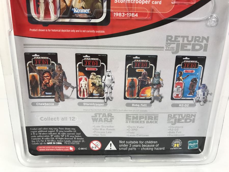 STAR WARS The Original Trilogy Collection Return Of The Jedi Stormtrooper Hasbro 2004 85272 New On Card [Photo 9]