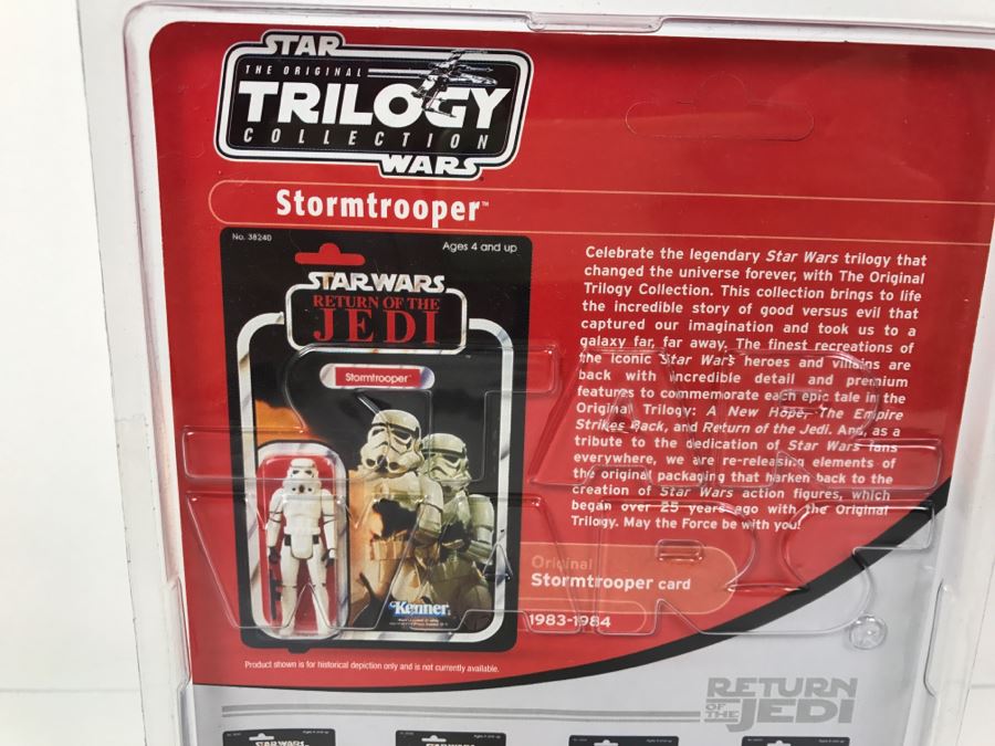 STAR WARS The Original Trilogy Collection Return Of The Jedi Stormtrooper Hasbro 2004 85272 New On Card [Photo 8]