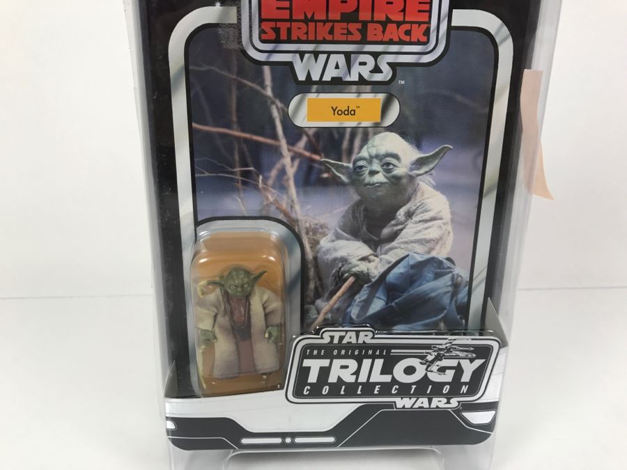 STAR WARS The Original Trilogy Collection The Empire Strikes Back Yoda Hasbro 2004 85237 New On Card [Photo 4]