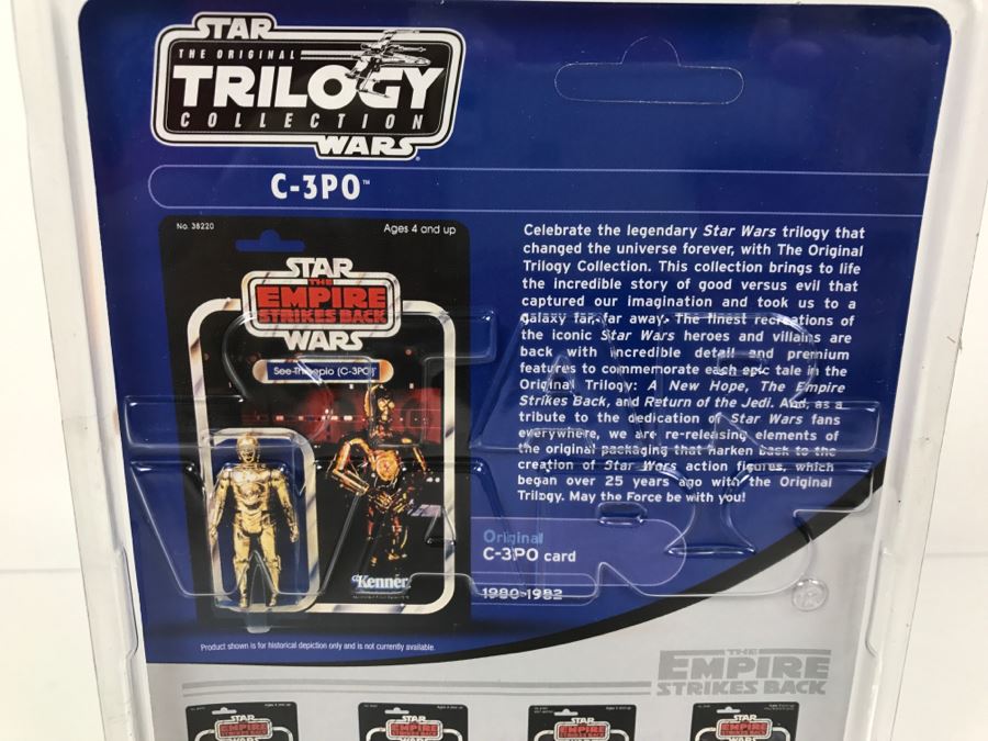 STAR WARS The Original Trilogy Collection The Empire Strikes Back See-Threepio C-3PO Hasbro 2004 85236 New On Card [Photo 9]