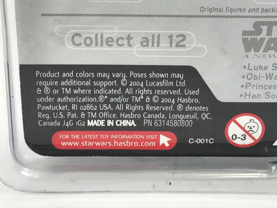 STAR WARS The Original Trilogy Collection The Empire Strikes Back Lando Calrissian Hasbro 2004 85238 New On Card [Photo 11]