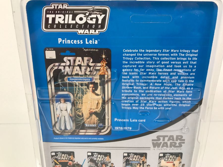 STAR WARS The Original Trilogy Collection Princess Leia Organa Hasbro 2004 85225 New On Card [Photo 8]