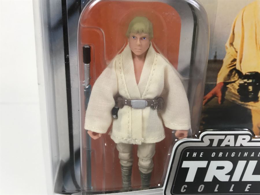 STAR WARS The Original Trilogy Collection Luke Skywalker Hasbro 2004 85214 New On Card [Photo 5]
