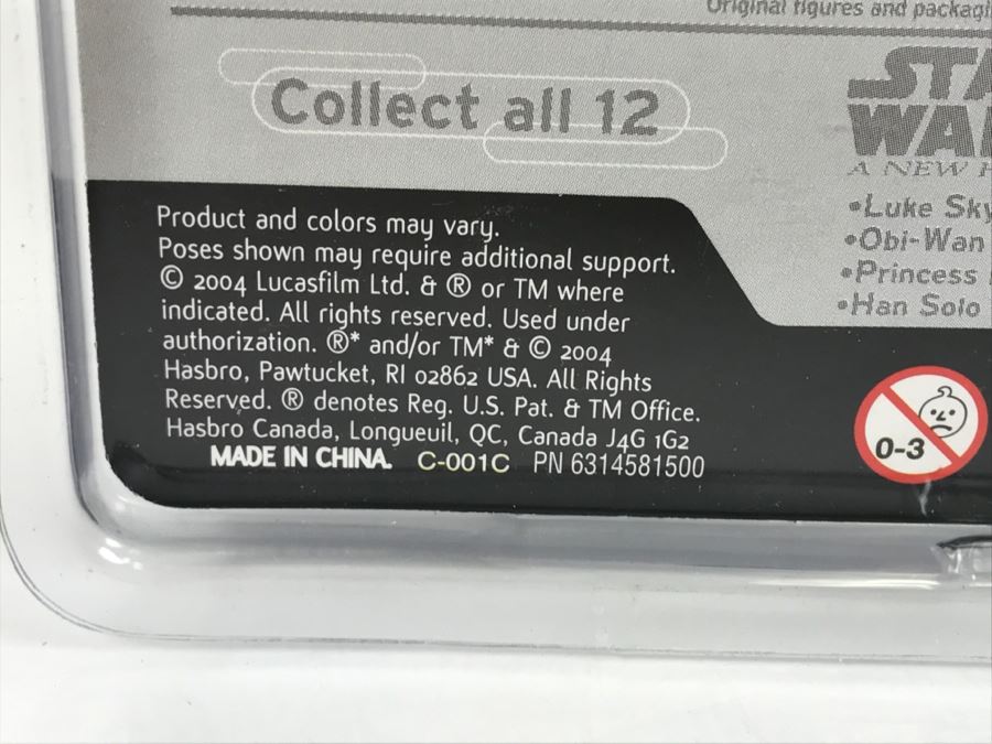 STAR WARS The Original Trilogy Collection Luke Skywalker Hasbro 2004 85214 New On Card [Photo 9]