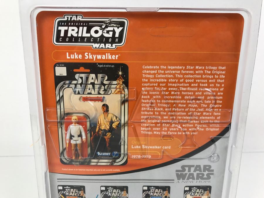 STAR WARS The Original Trilogy Collection Luke Skywalker Hasbro 2004 85214 New On Card [Photo 7]