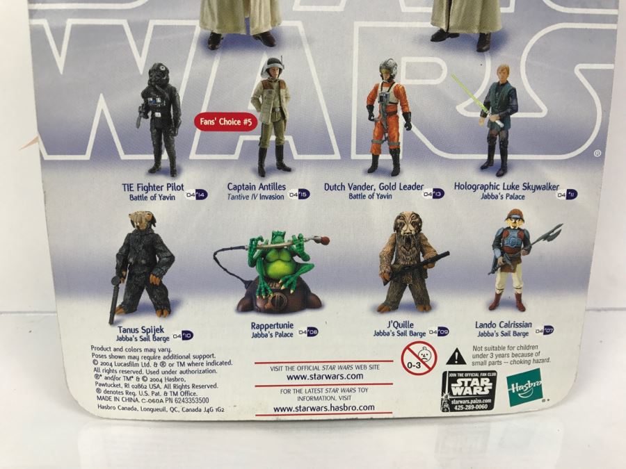 STAR WARS A New Hope General Jan Dodonna Battle Of Yavin #12 Hasbro 2004 84766/84715 New On Card [Photo 11]