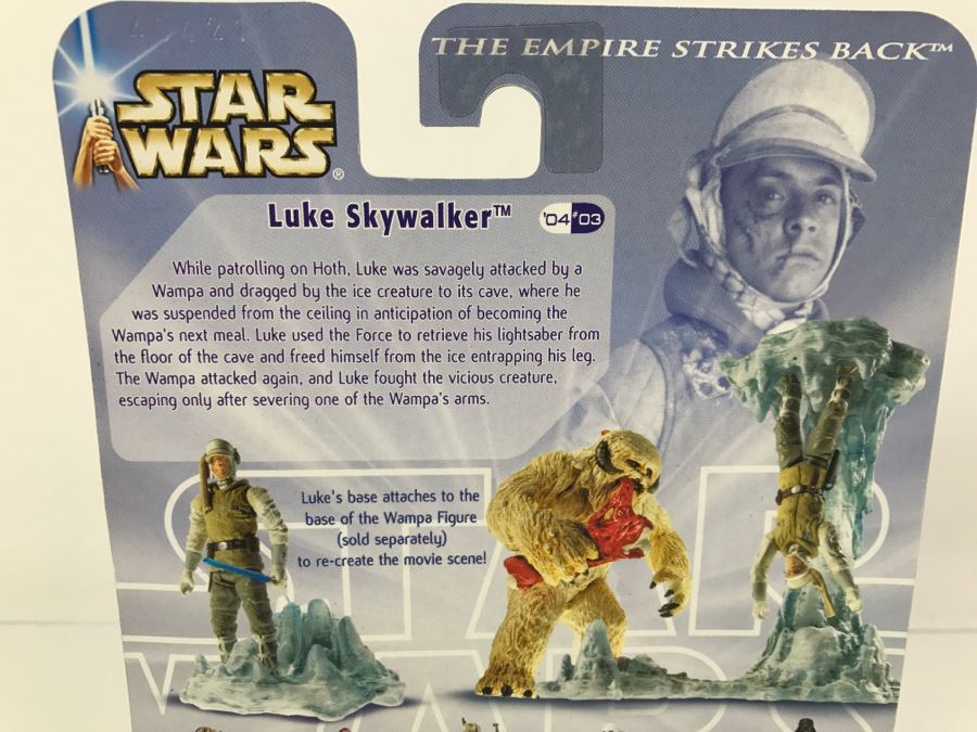 STAR WARS The Empire Strikes Back Luke Skywalker Hoth Attack #03 Hasbro 2003 84727/84715 New On Card [Photo 9]