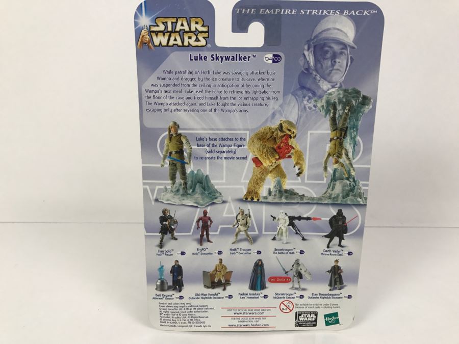 STAR WARS The Empire Strikes Back Luke Skywalker Hoth Attack #03 Hasbro 2003 84727/84715 New On Card [Photo 8]