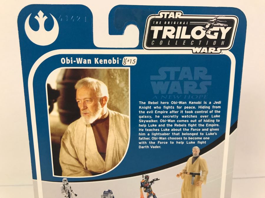 STAR WARS The Original Trilogy Collection A New Hope Obi-Wan Kenobi #15 Hasbro 2004 85259/84715 New On Card [Photo 10]