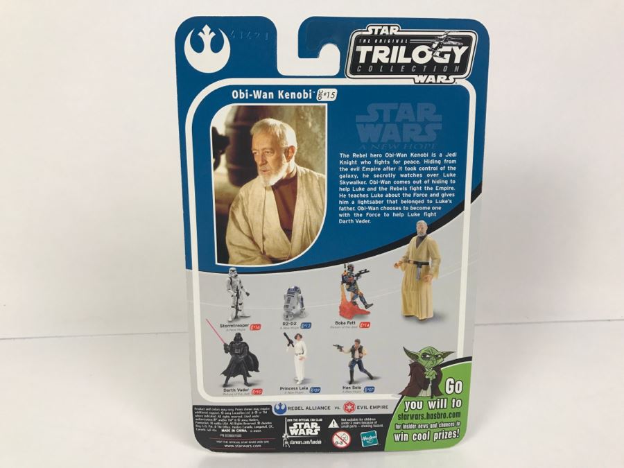 STAR WARS The Original Trilogy Collection A New Hope Obi-Wan Kenobi #15 Hasbro 2004 85259/84715 New On Card [Photo 9]