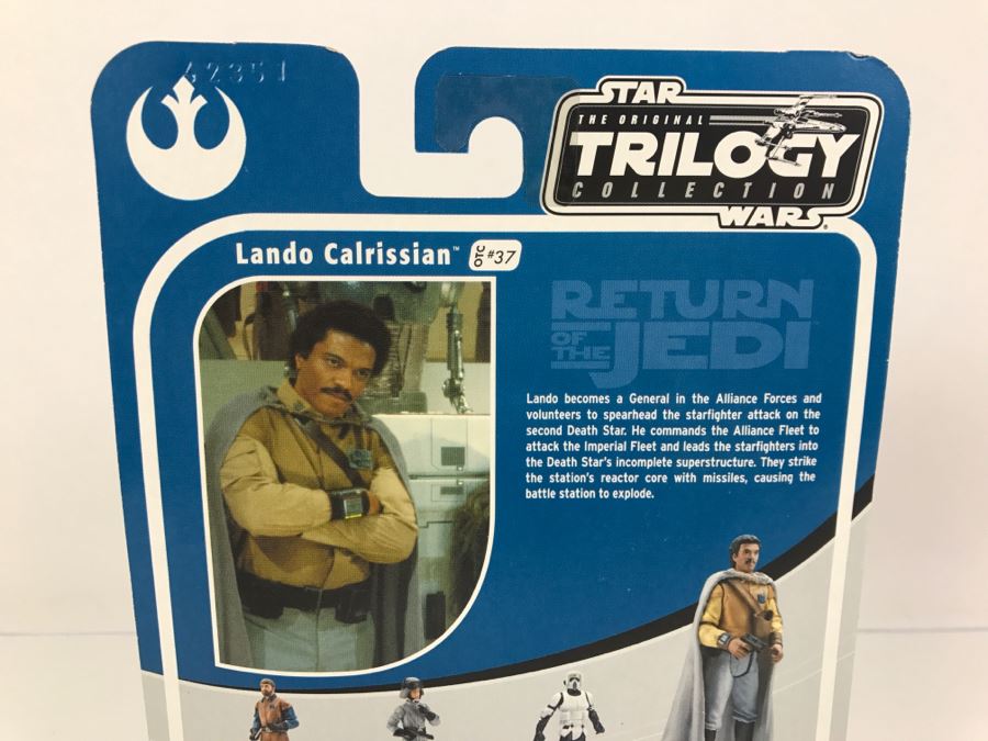 STAR WARS The Original Trilogy Collection Return Of The Jedi Lando Calrissian #37 Hasbro 2004 85387/84715 New On Card [Photo 10]
