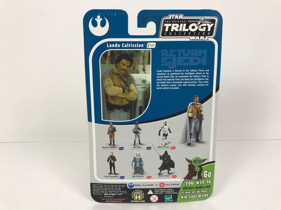 STAR WARS The Original Trilogy Collection Return Of The Jedi Lando Calrissian #37 Hasbro 2004 85387/84715 New On Card [Photo 9]