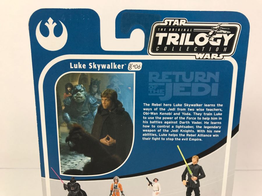 STAR WARS The Original Trilogy Collection Return Of The Jedi Luke Skywalker #06 Hasbro 2004 85185/84715 New On Card [Photo 10]