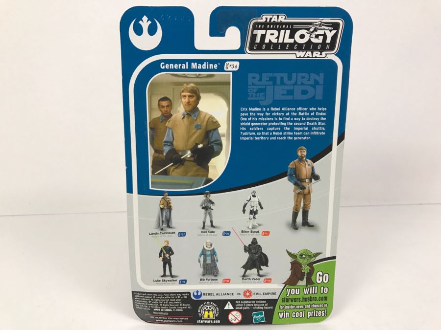 STAR WARS The Original Trilogy Collection Return Of The Jedi General Madine #36 Hasbro 2004 85386/84715 New On Card [Photo 9]
