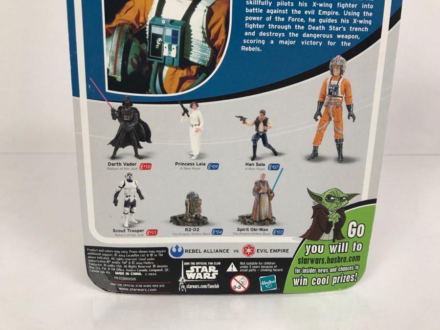 STAR WARS The Original Trilogy Collection A New Hope Luke Skywalker #05 Hasbro 2004 85184/84715 New On Card [Photo 11]