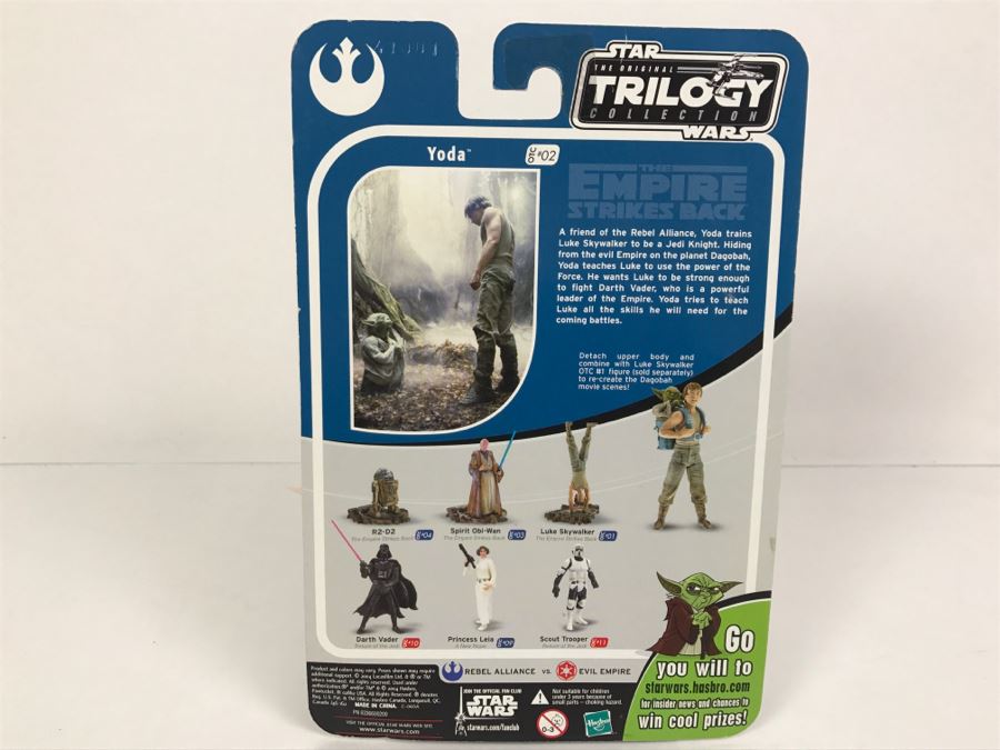STAR WARS The Original Trilogy Collection The Empire Strikes Back Yoda #02 Hasbro 2004 84779/84715 New On Card [Photo 14]