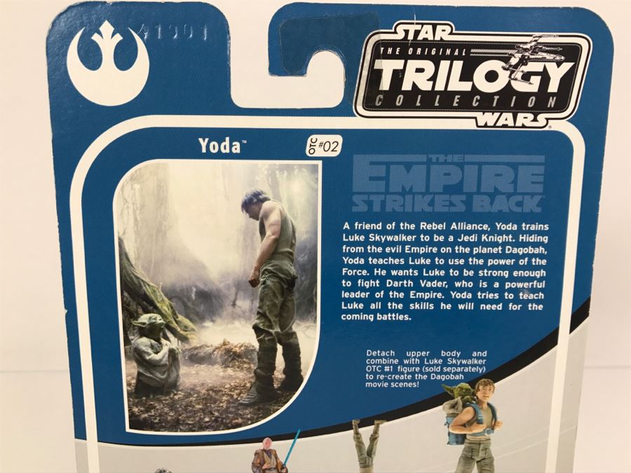 STAR WARS The Original Trilogy Collection The Empire Strikes Back Yoda #02 Hasbro 2004 84779/84715 New On Card [Photo 10]