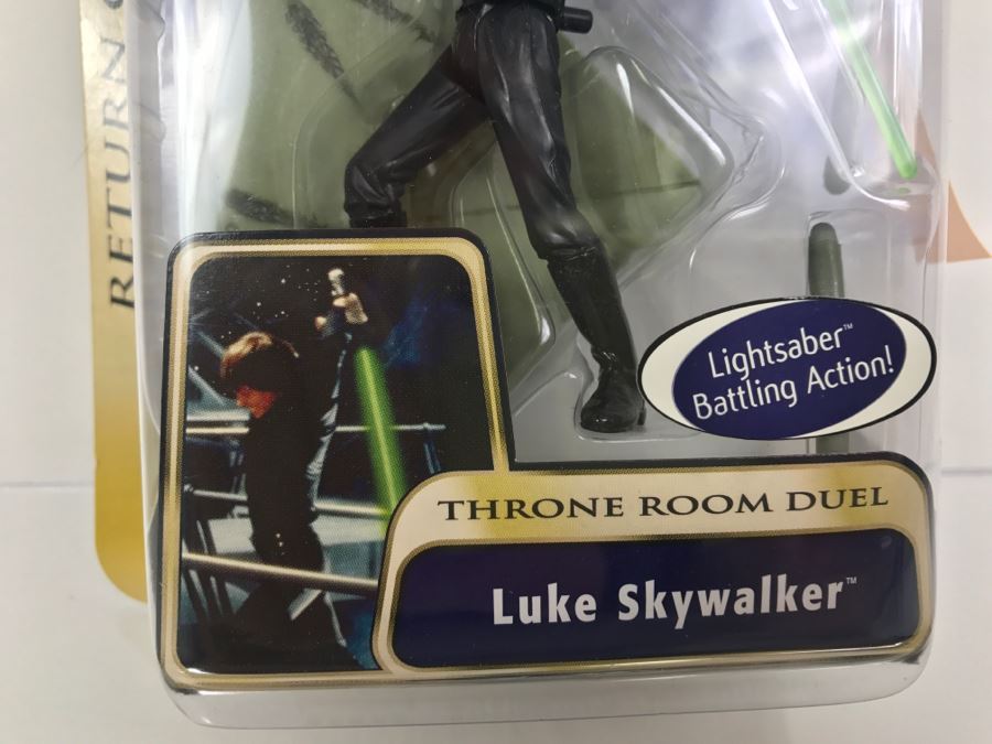 STAR WARS Return Of The Jedi Throne Room Duel Luke Skywalker #17 Hasbro 2003 85008/84715 New On Card [Photo 5]
