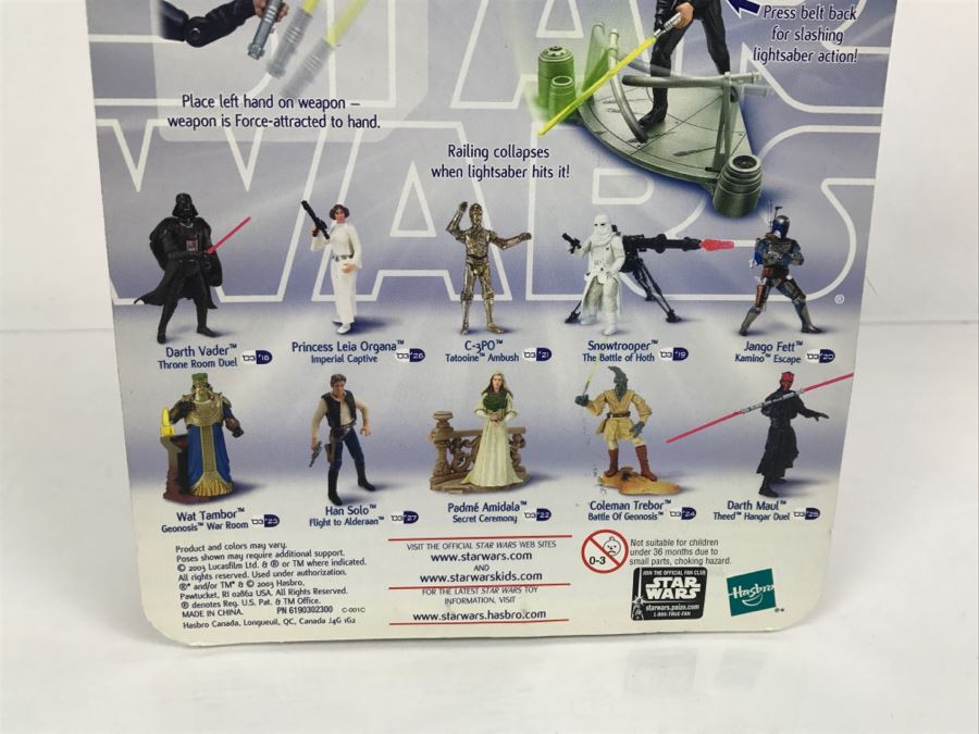 STAR WARS Return Of The Jedi Throne Room Duel Luke Skywalker #17 Hasbro 2003 85008/84715 New On Card [Photo 11]
